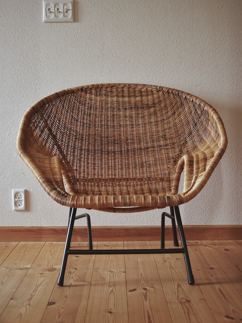 籐とアイアンのラウンジチェア KIBIROI – fig furniture and deco