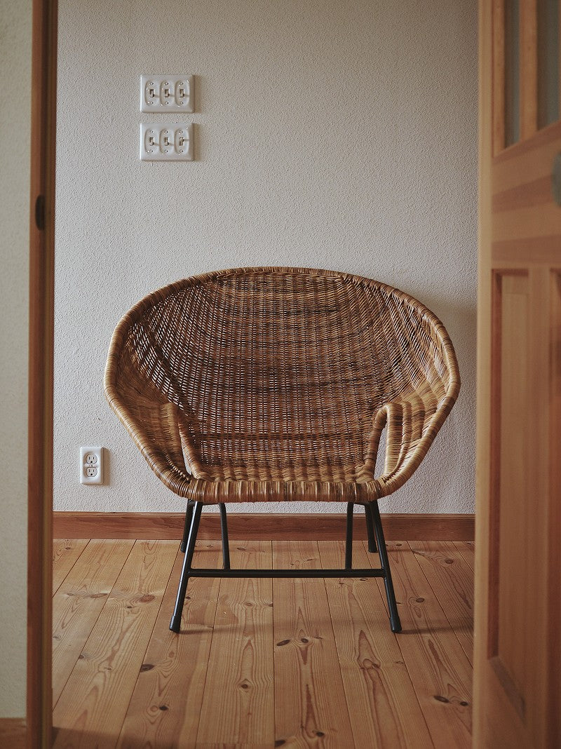 籐とアイアンのラウンジチェア KIBIROI – fig furniture and deco