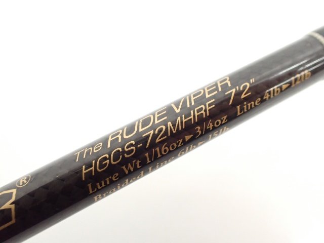Deps スピニング1ピースロッド SIDEWINDER The RUDE VIPER HGCS-72MHRF
