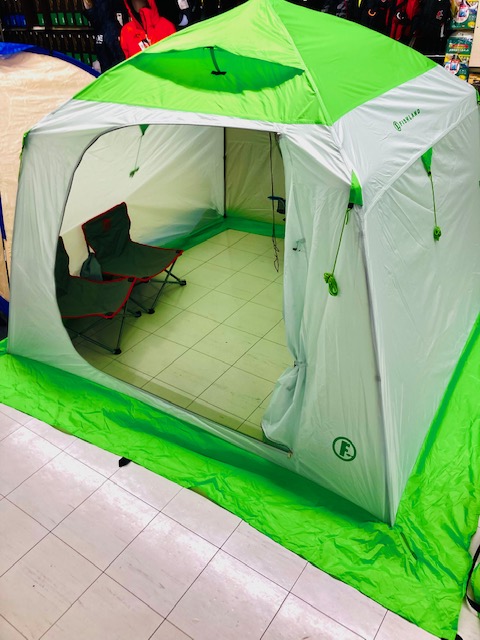 ワカサギワンタッチテント展示してみました♬ | FISHLAND