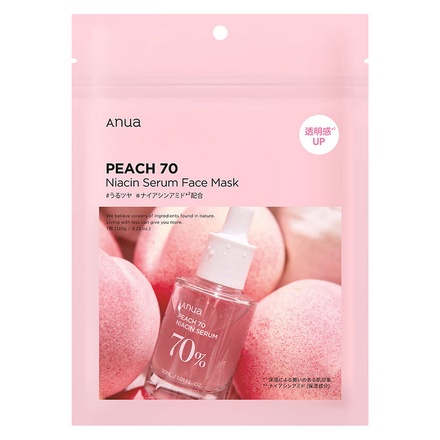 Anua / 桃70ナイアシンセラムマスク 7枚入りの公式商品情報｜美容