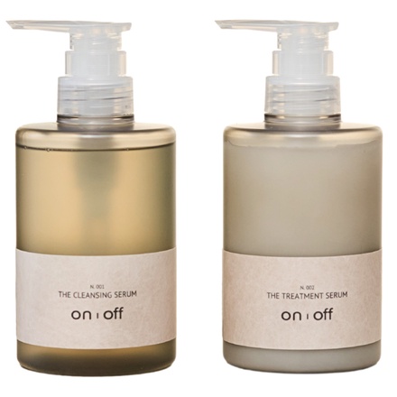 on | off / THE CLEANSING SERUM／THE TREATMENT SERUM シャンプー