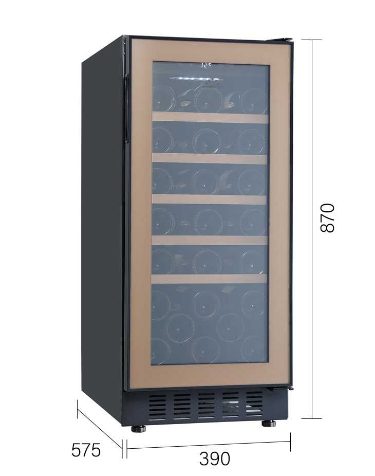 FJP-88GS(BN) プロセラー [ガラス扉/右開き/33本収納] | ワイン通販の