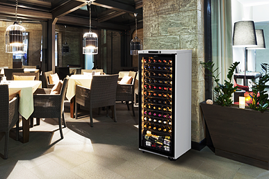 ST-209G(BK) ロングフレッシュ セラー [ガラス扉/右開き/74本収納