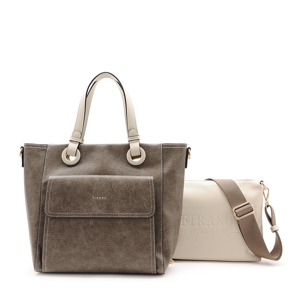 フラップポケットハンドバッグ＆ショルダーバッグセット/A403098