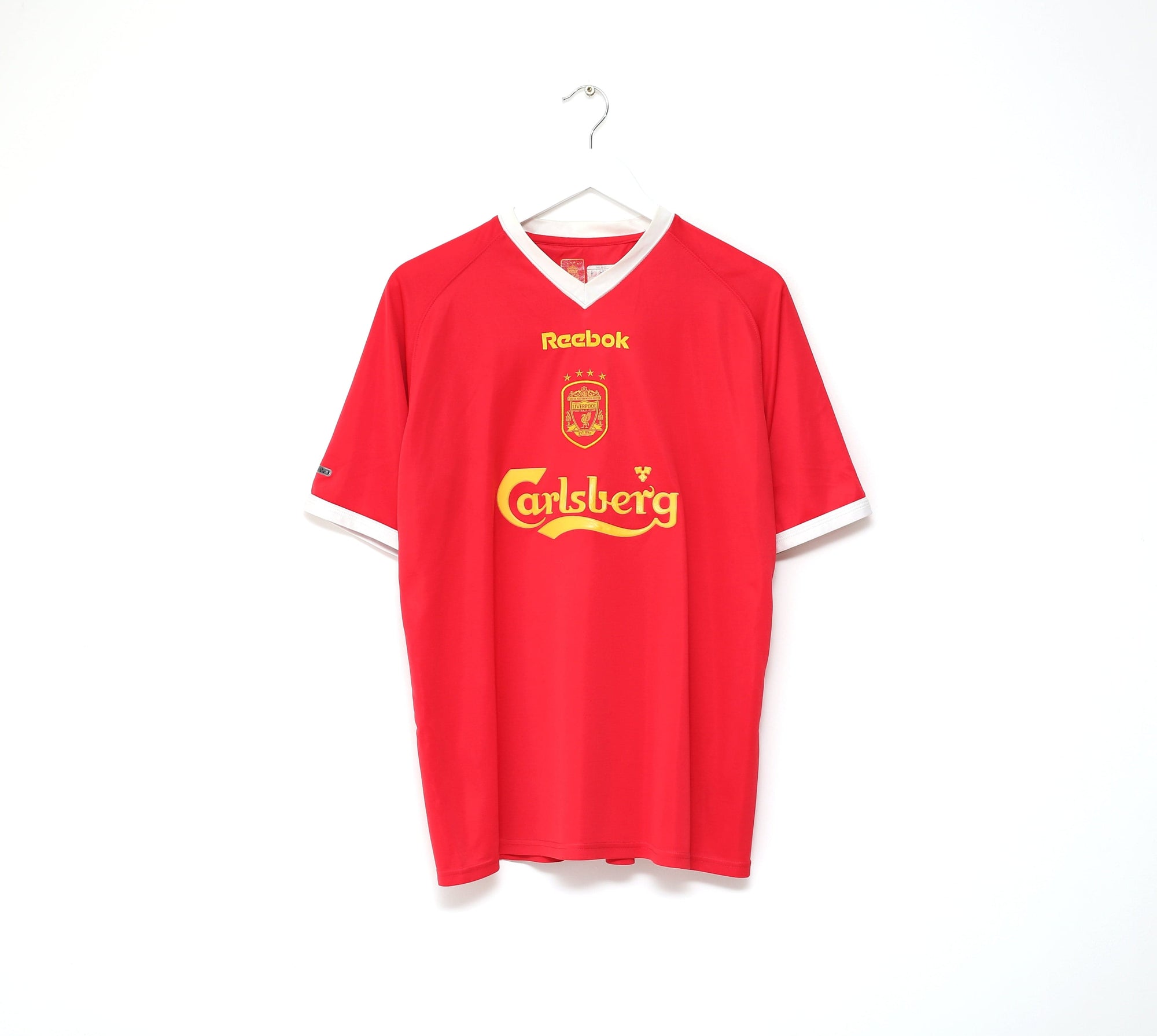 2001/03 LIVERPOOL Vintage Reebok UCL Home Football Shirt Jersey (L