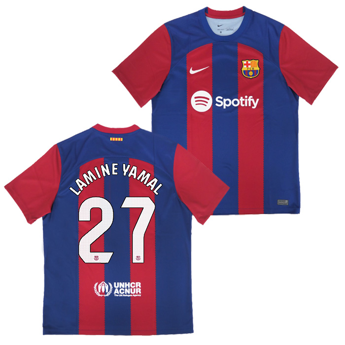 FCバルセロナ 23-24 ホーム 半袖 ユニフォーム No.27 ラミン・ヤマル
