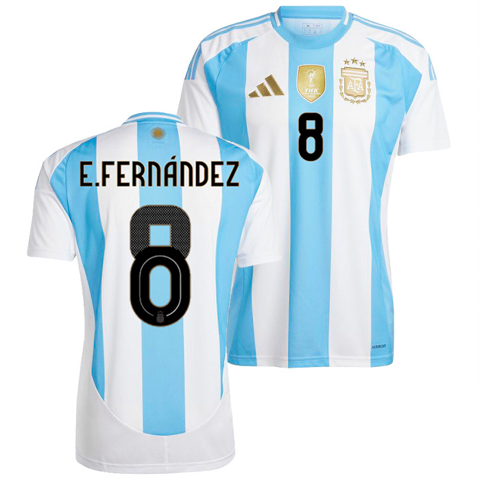 アルゼンチン代表 2024 ホーム 半袖 ユニフォーム No.8 エンソ