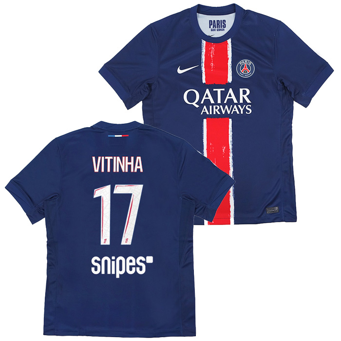 PSG 2024-25 オフィシャルネーム＆ナンバー入りユニフォーム 入荷