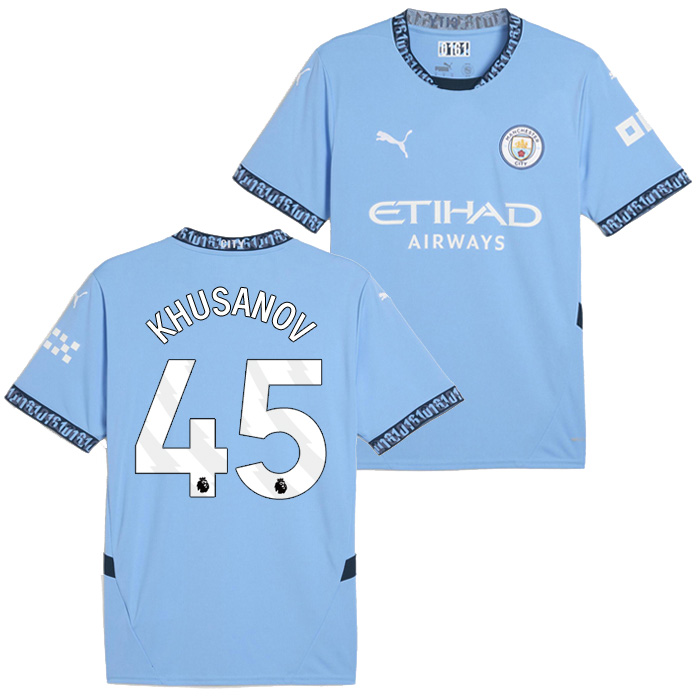マンチェスターシティ 24-25 ホーム 半袖 ユニフォーム No.45 フサノフ