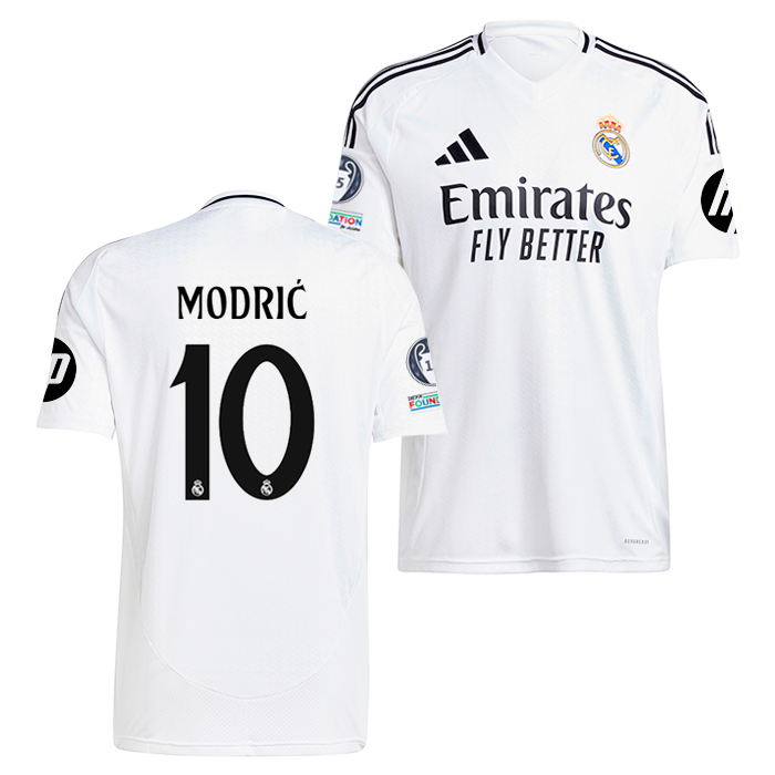 レアルマドリード 24-25 ホーム 半袖 ユニフォーム No.10 モドリッチ