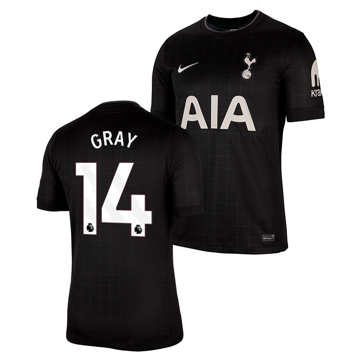 トッテナム 25-26 アウェイ 半袖 ユニフォーム No.14 グレイ【NIKE