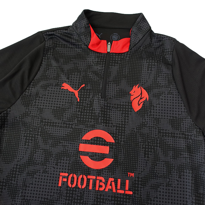 ACミラン 25-26 1/4ジップ トレーニングトップ(ブラック)【PUMA/プーマ
