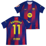 FCバルセロナ 25-26 ホーム 半袖 ユニフォーム No.11 ハフィーニャ +