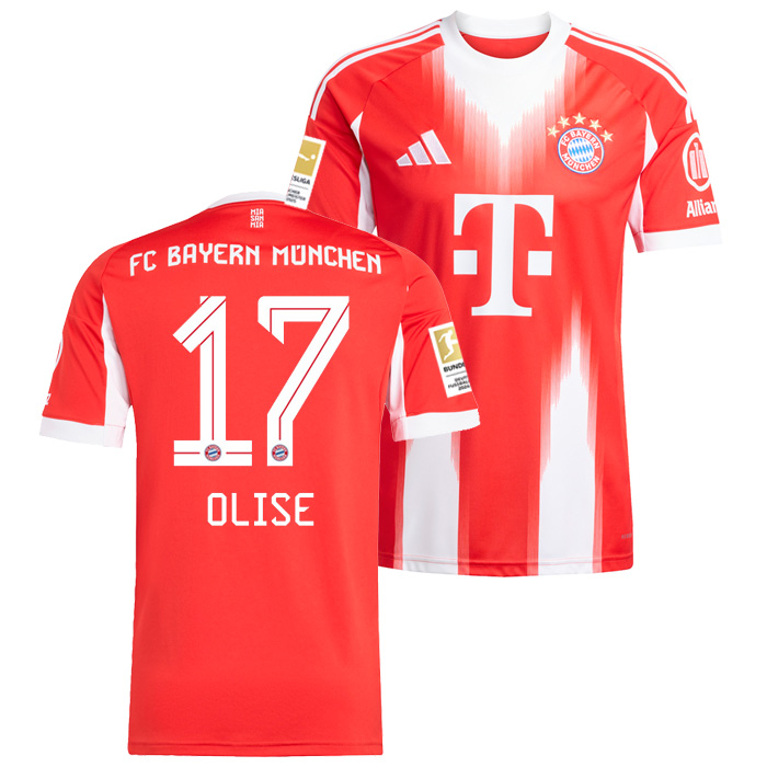 バイエルンミュンヘン 25-26 ホーム 半袖 ユニフォーム No.17 オリーセ