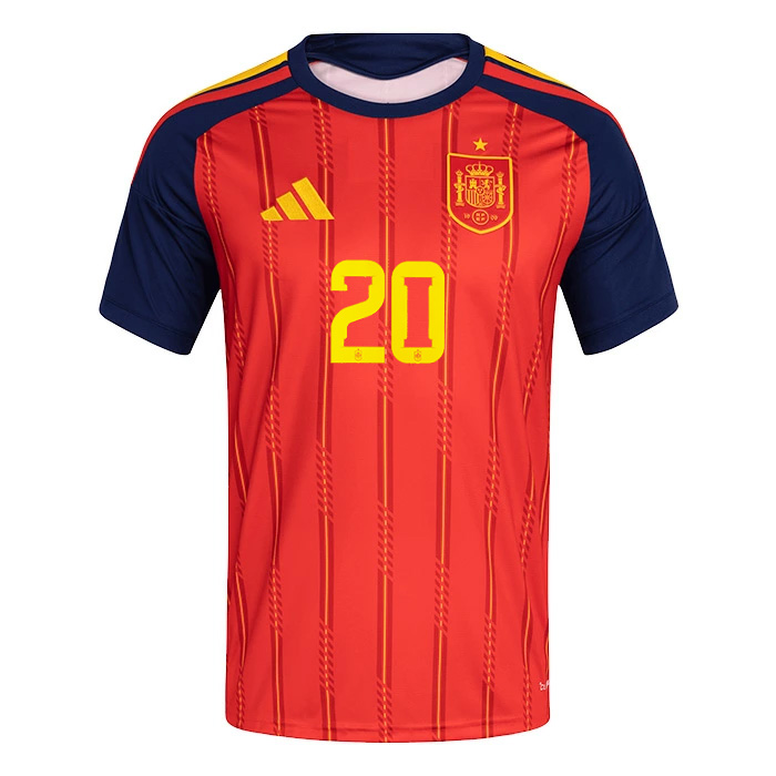 スペイン代表 2026 ホーム 半袖 ユニフォーム No.20 ペドリ【adidas
