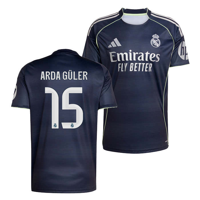 レアルマドリード 25-26 アウェイ 半袖 ユニフォーム No.15 アルダ