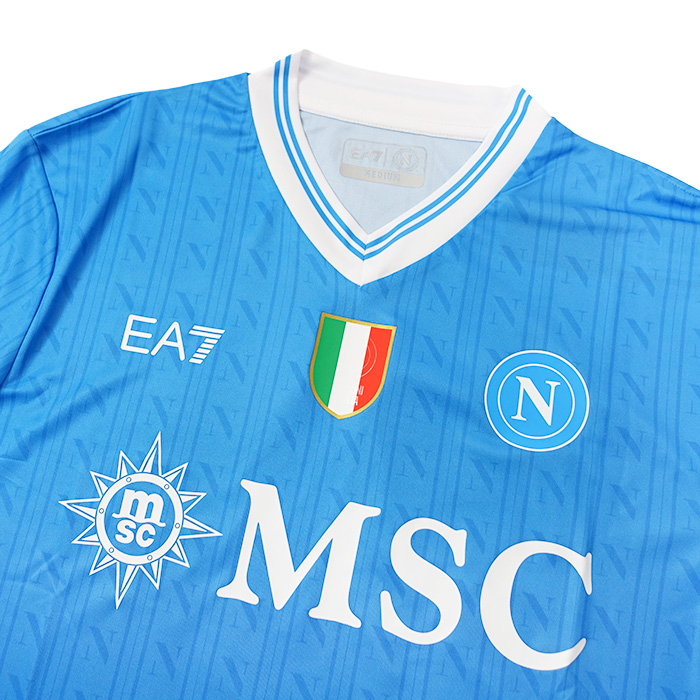 SSCナポリ 25-26 ホーム半袖 ユニフォーム No.8 マクトミネイ+セリエA