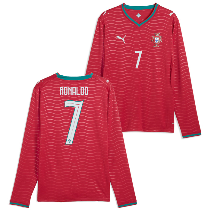 ポルトガル代表 2026 ホーム 長袖 ユニフォーム No.7 ロナウド【PUMA