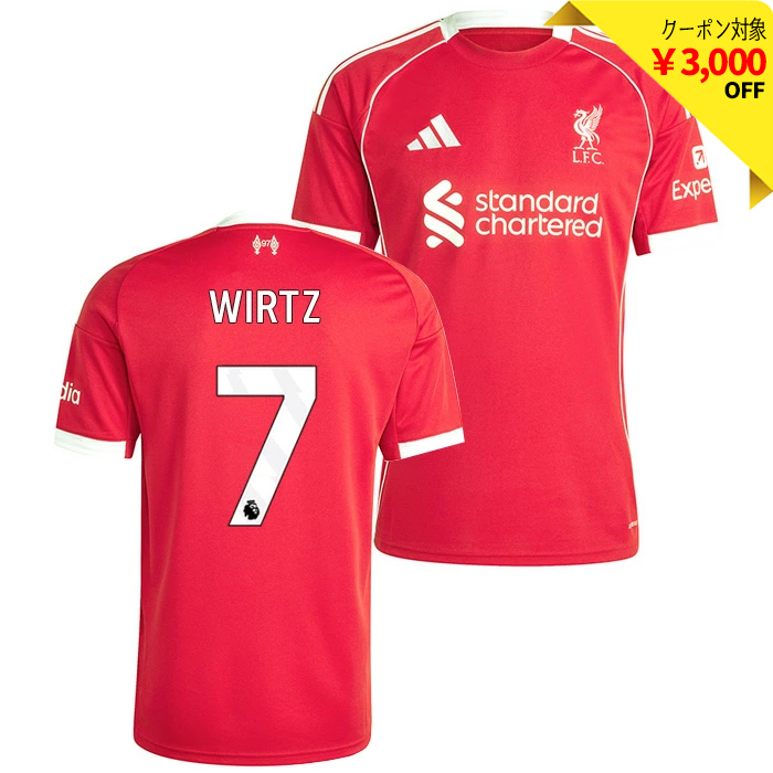 リバプール 25-26 ホーム 半袖 ユニフォーム No.7 ヴィルツ【adidas
