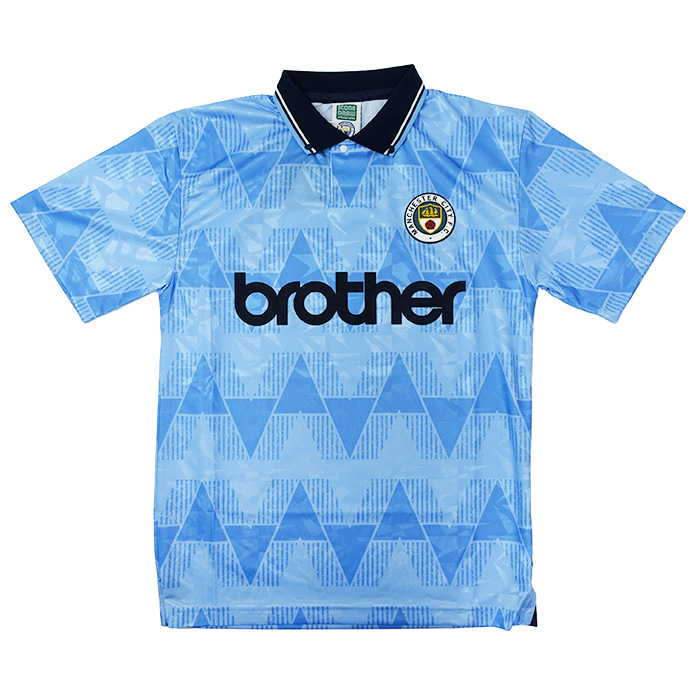 マンチェスターシティ 89-91 ホーム 半袖 レトロ ユニフォーム (復刻
