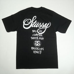STUSSY ステューシー 25SS WORLD TOUR TEE BLACK Tシャツ 黒 Size 【XL