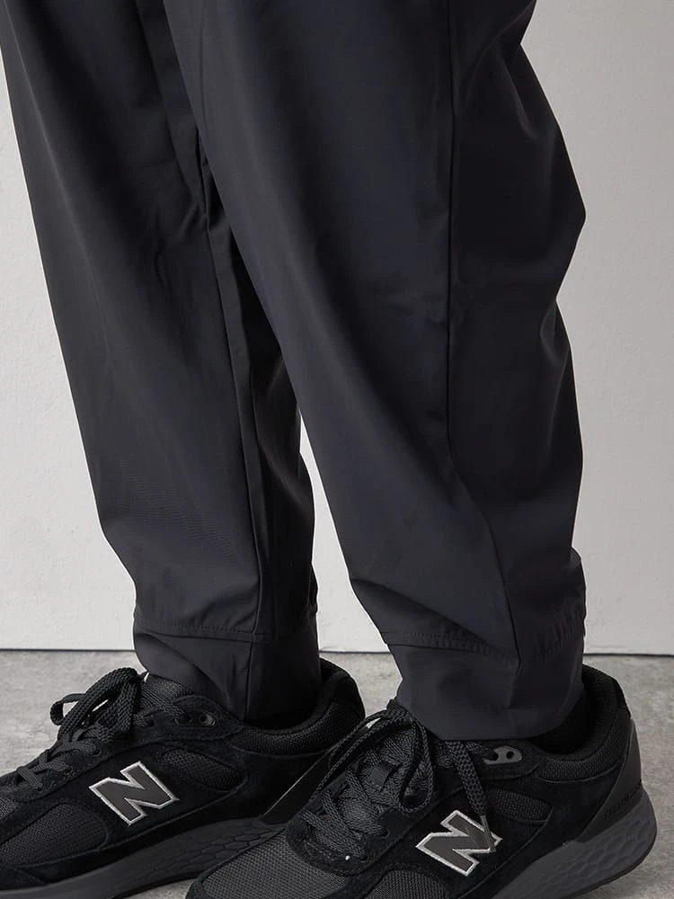 ブラック 【EVERLAST(エバーラスト)】ナイロンストレッチロングパンツ