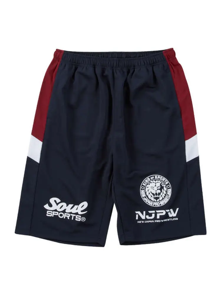 ブラック 【SOUL SPORTS×新日本プロレス】ジャージハーフパンツ