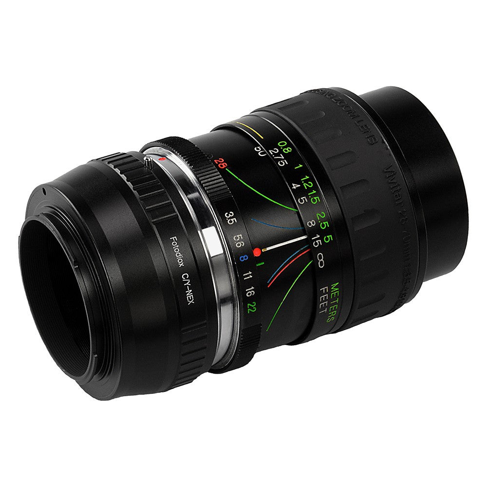 Contax/Yashica (CY) SLR Lens to Sony Alpha E-Mount Camera Body