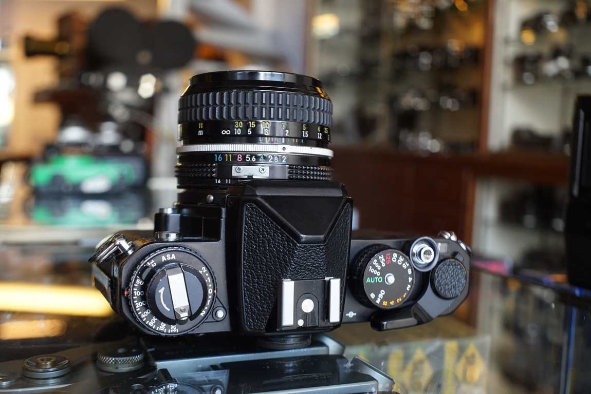 Nikon FE black + AI 50mm F/2 Nikkor lens, boxed - Fotohandel