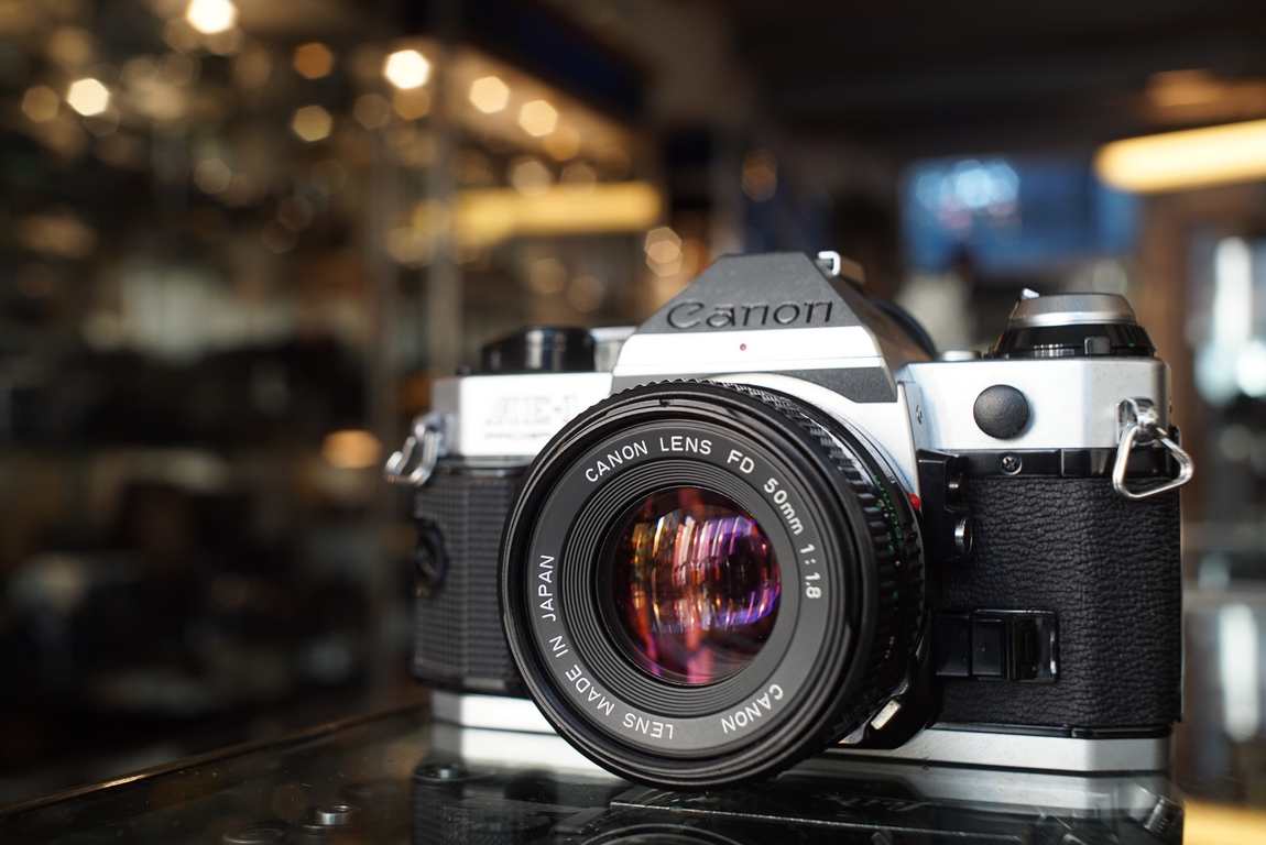 Canon AE-1 Program + FD 50mm F/1.8 lens, CLA - Fotohandel