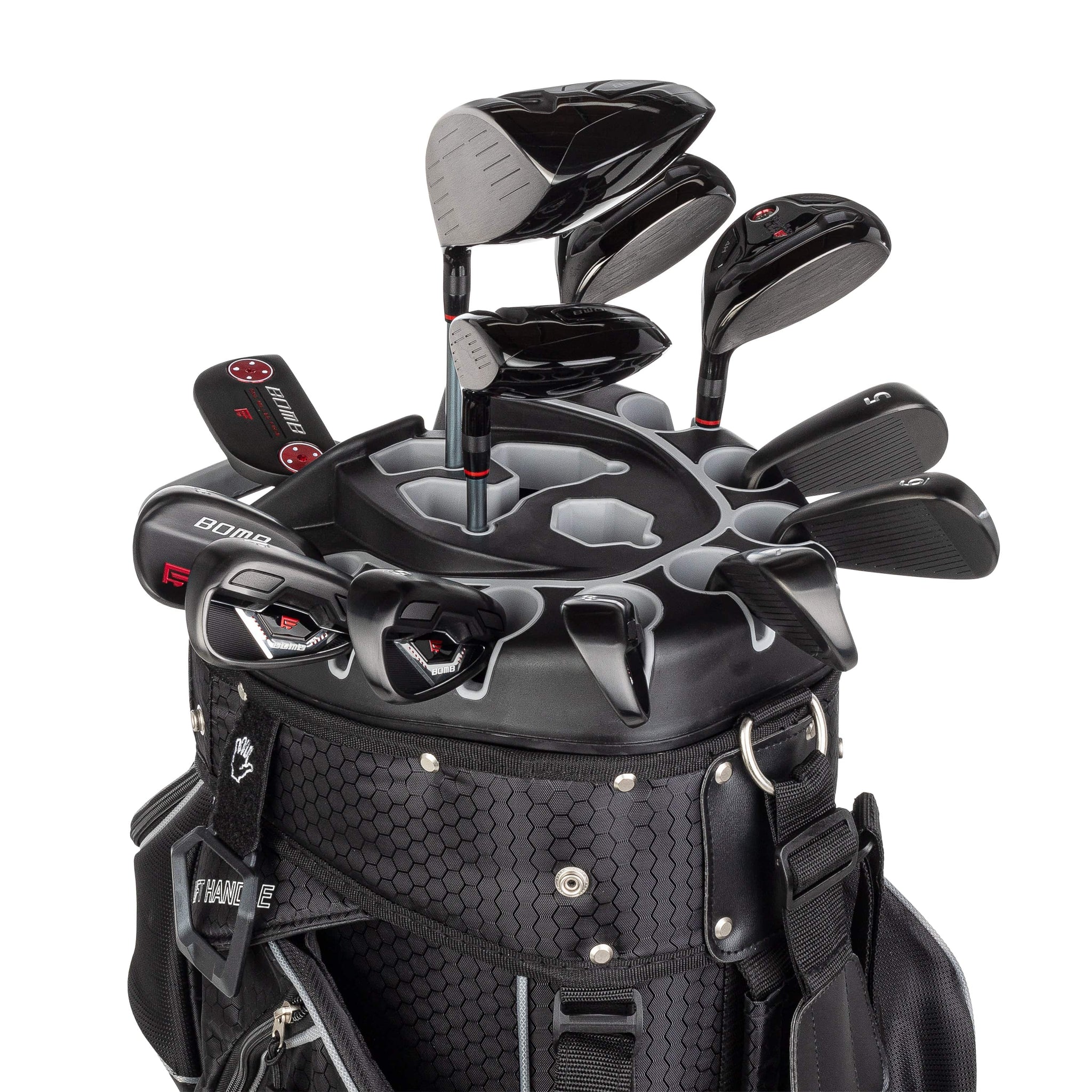 Founders Club Bomb Men's Golf Club Set with 14 Way Organizer Golf Blac