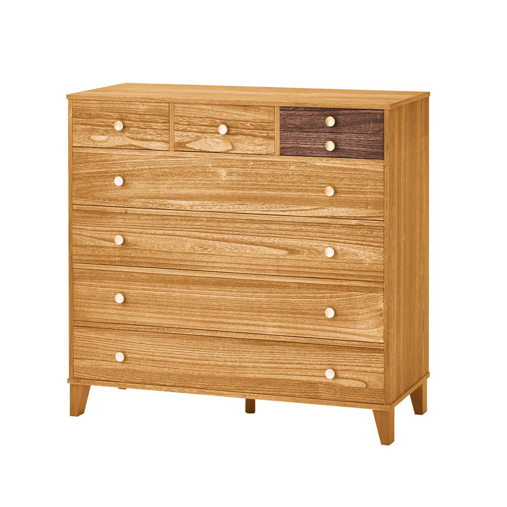 脚つき桐タンス 幅100 5段 | 国産家具卸 グラフト