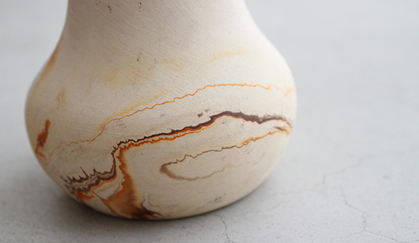 VINTAGE】Nemadji Pottery Flower Base ”Made In USA” ネイティブ