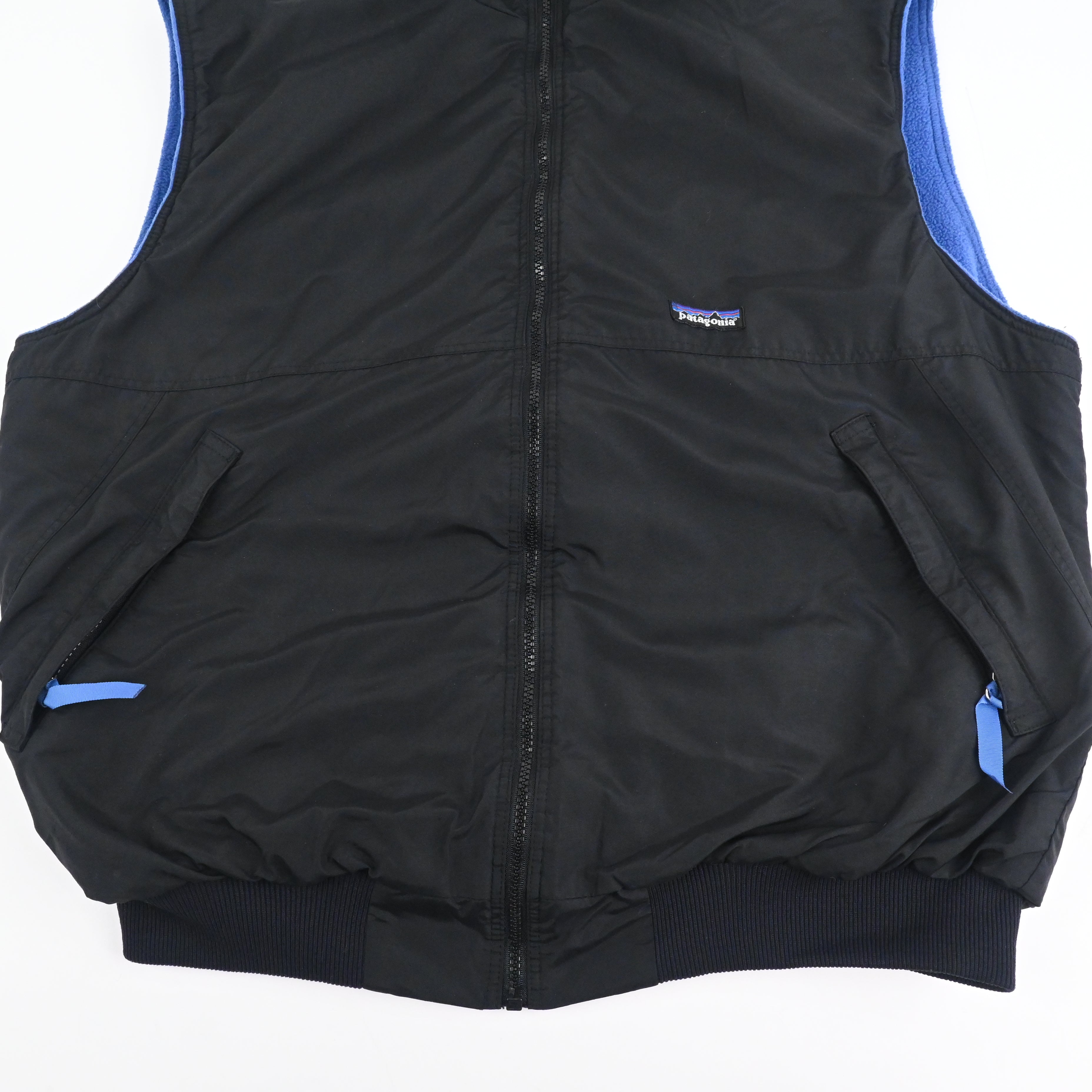 90's patagonia SHELLED SYNCHILLA VEST SIZE XL Black