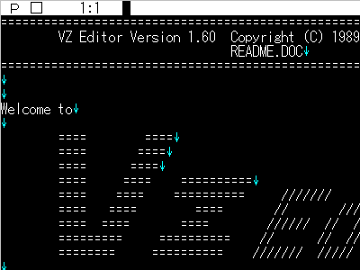 B! Editor] MS-DOS用テキストエディター「VZ Editor」のソースコードが