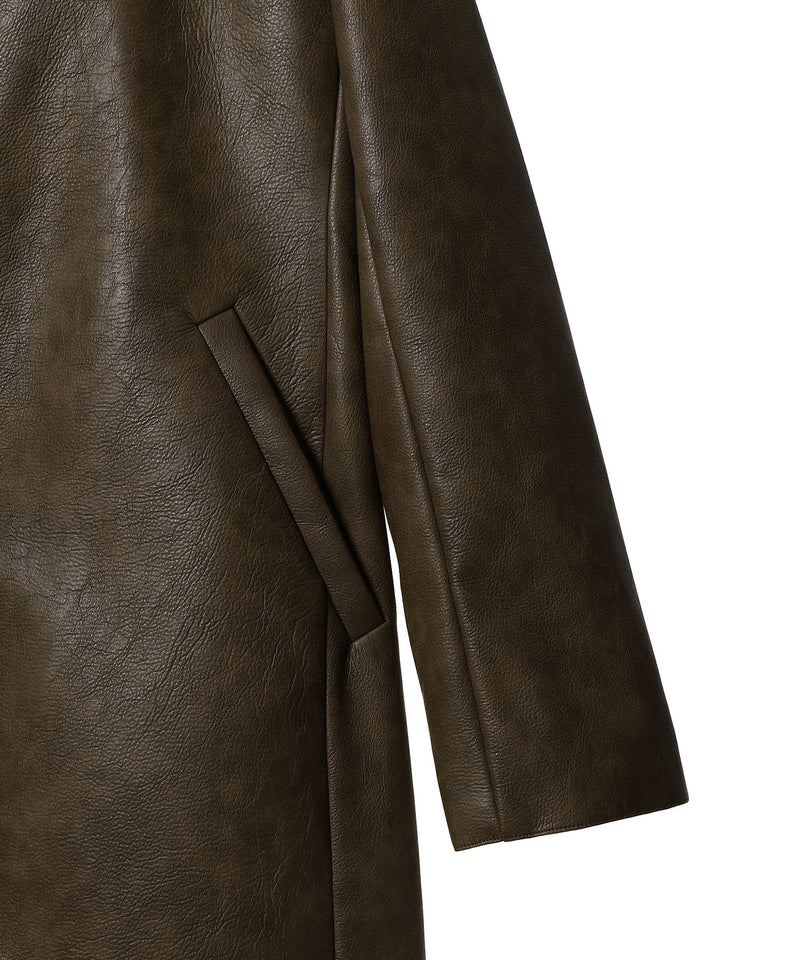 Leather Long Chester Coat ｜フォーゲットミーノッツ(Forget-me-nots