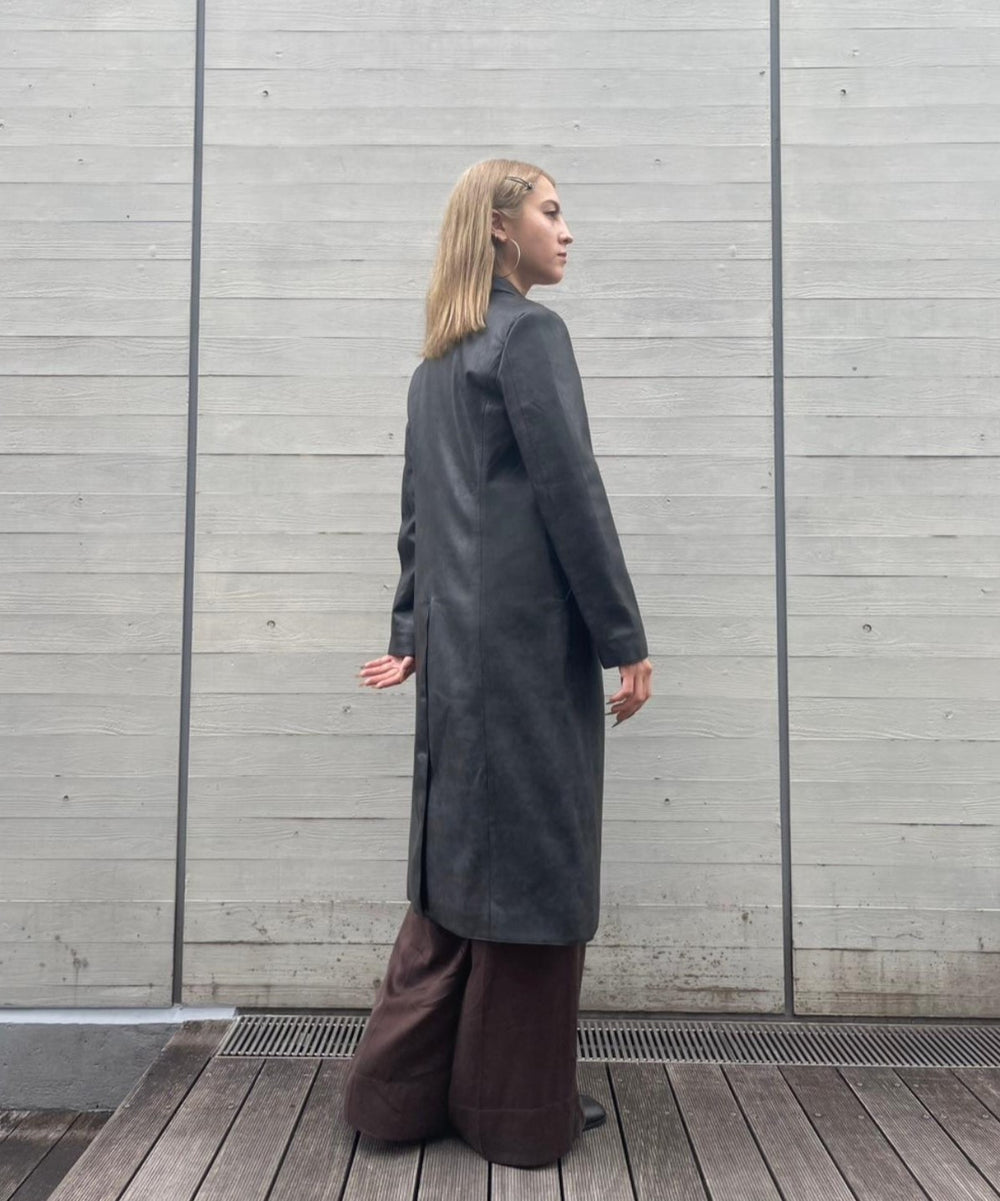Leather Long Chester Coat ｜フォーゲットミーノッツ(Forget-me-nots
