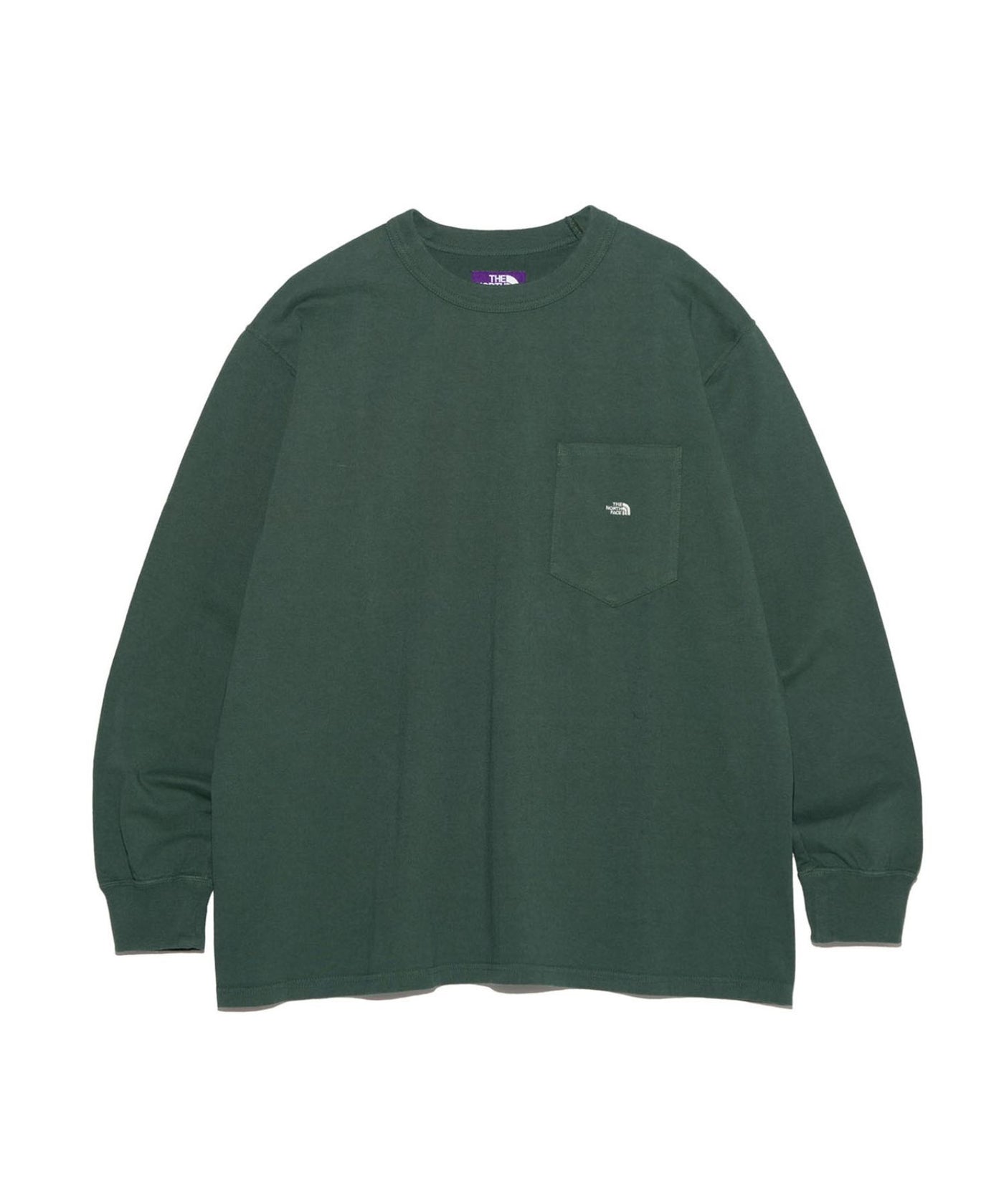 M】7Oz Long Sleeve Pocket Tee ｜ザノースフェイスパープルレーベル