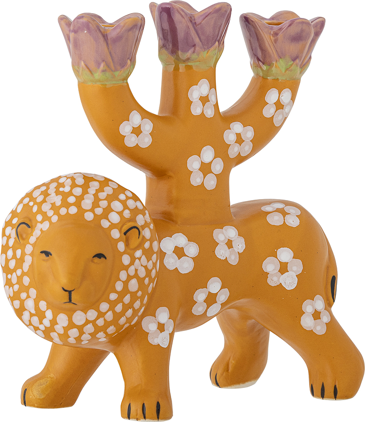 Lazar Candlestick lion orange - Bloomingville 82062038 | FA