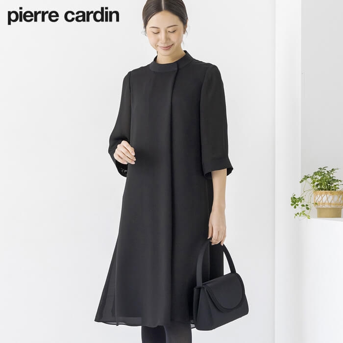 洗える｜前開きの夏用ワンピース 9号・ブラック｜東京ソワール