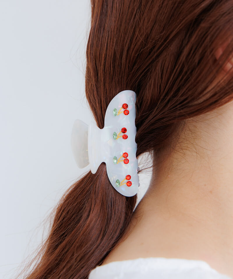 cherry hair clip～ﾁｪﾘｰﾍｱｸﾘｯﾌﾟ | flower／フラワー公式通販