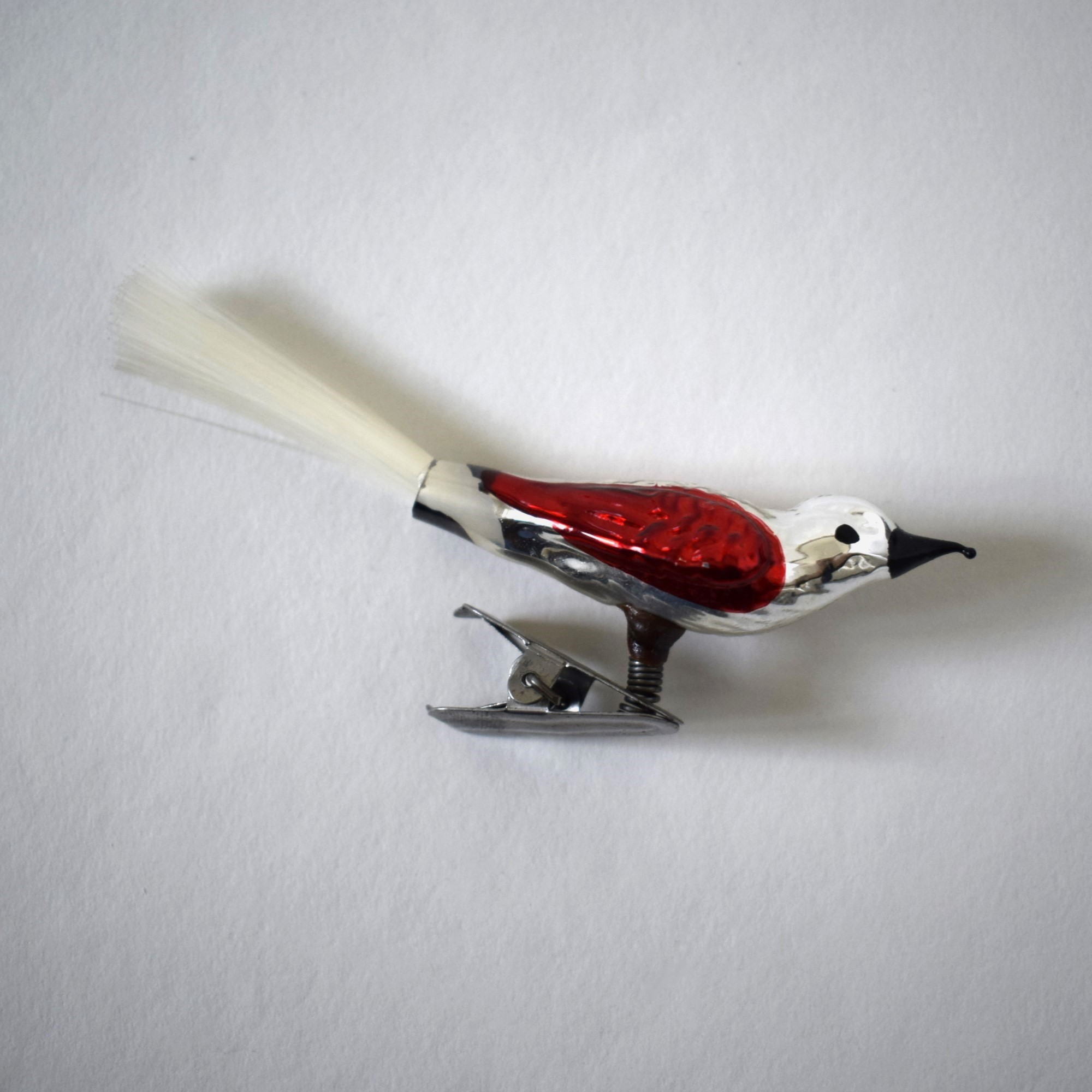 赤い鳥・クリスマスオーナメント / ガラス製・スウェーデン | florantik