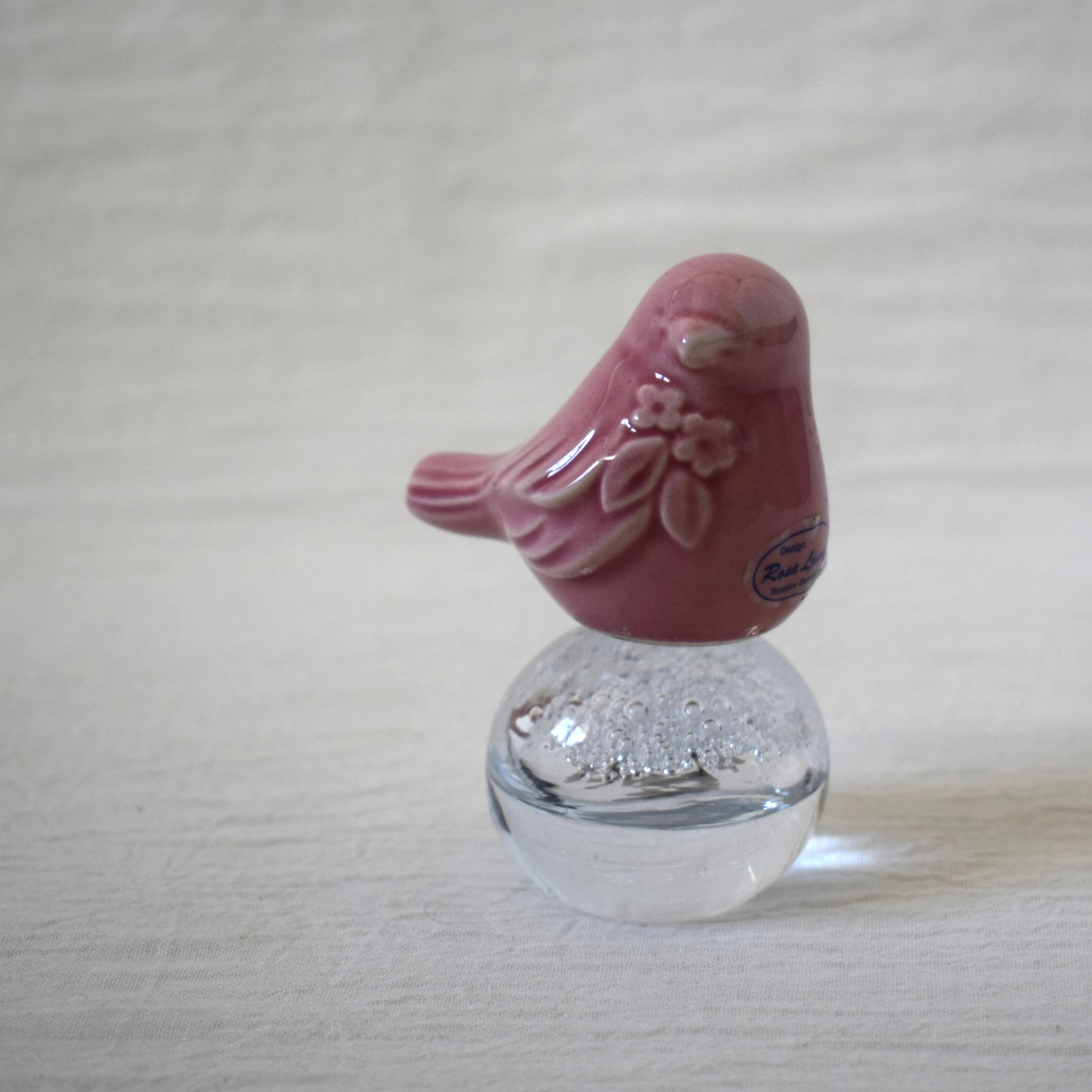 鳥の置き物・ピンク / Rosa Ljung・ロサユング / DECO・デコ社 | florantik