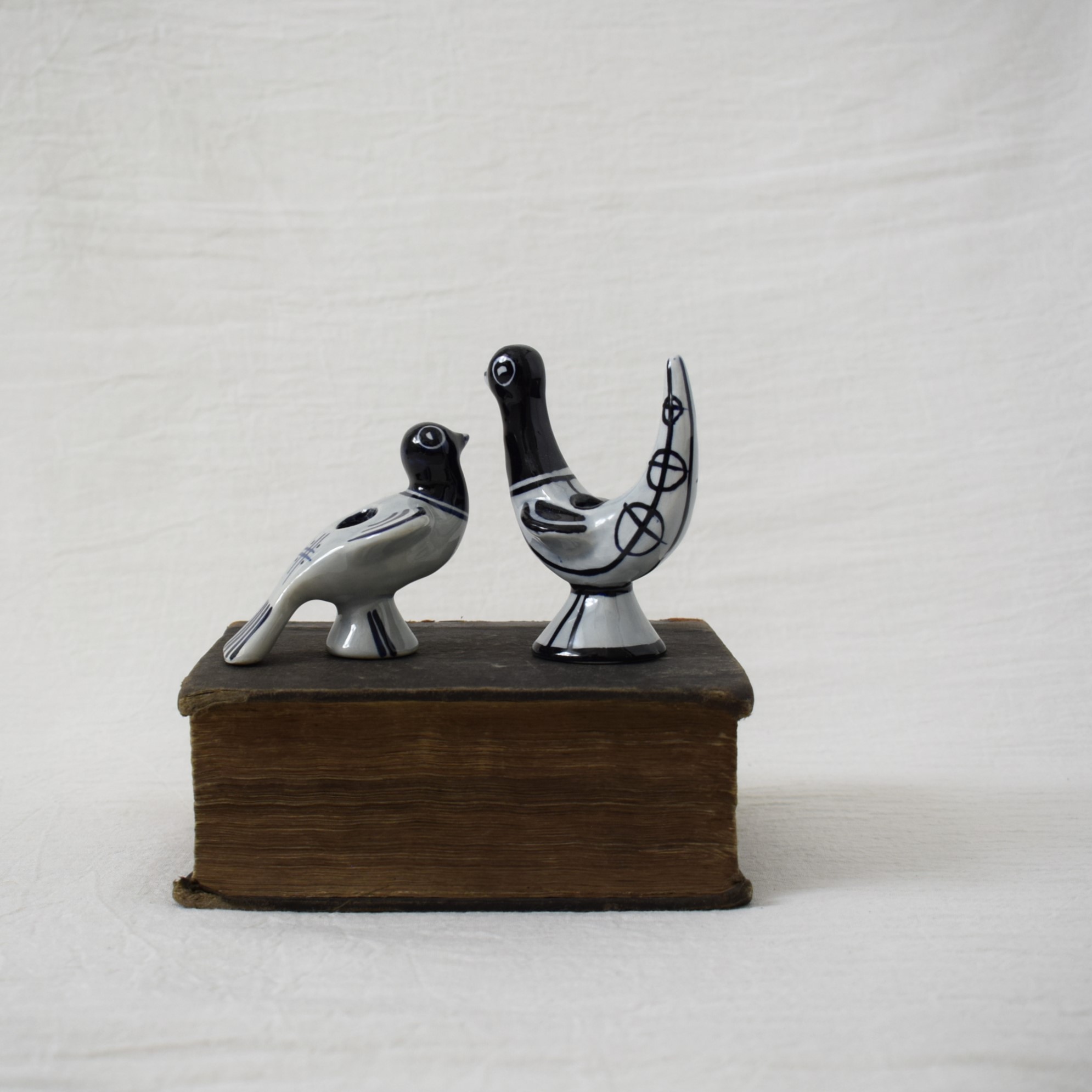 二羽の鳥のオブジェ / キャンドルスタンド / Soholm・スーホルム