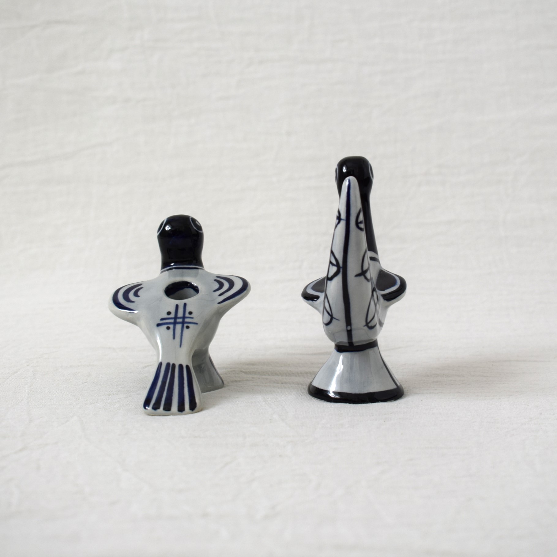 二羽の鳥のオブジェ / キャンドルスタンド / Soholm・スーホルム