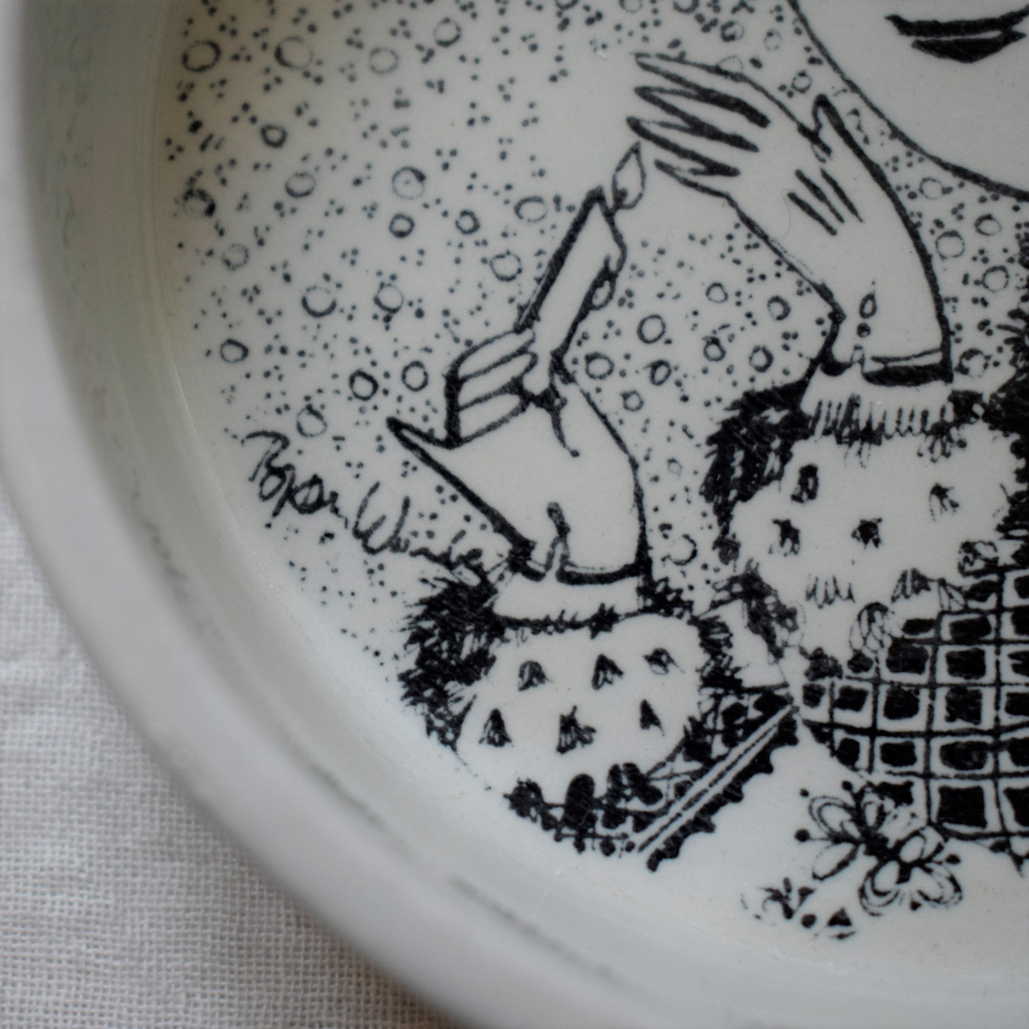 飾り皿・冬 / Bjorn Wiinblad・ビヨン ヴィンブラッド / Nymolle・二