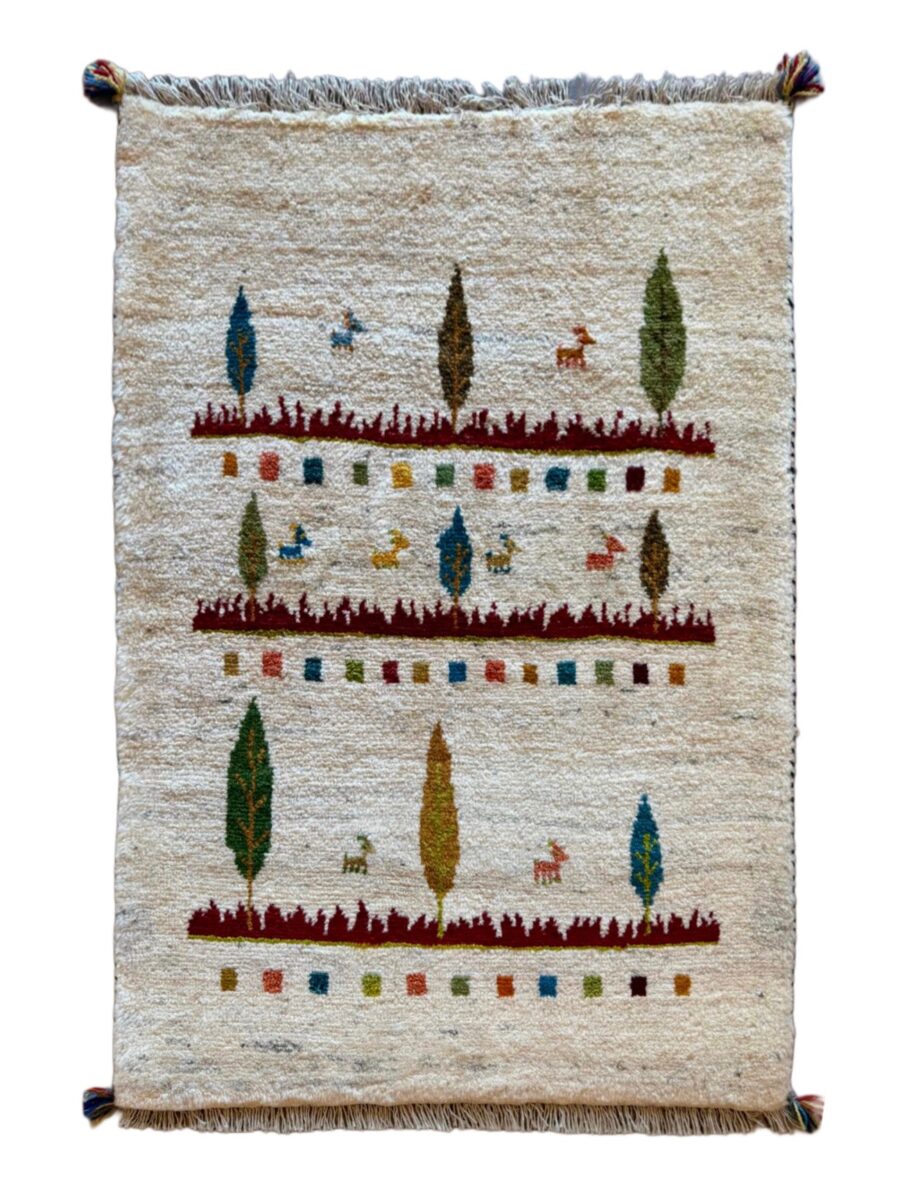 ペルシャ絨毯 【モダン・ギャッベ】 121×87(cm) *L25 | ペルシャ絨毯