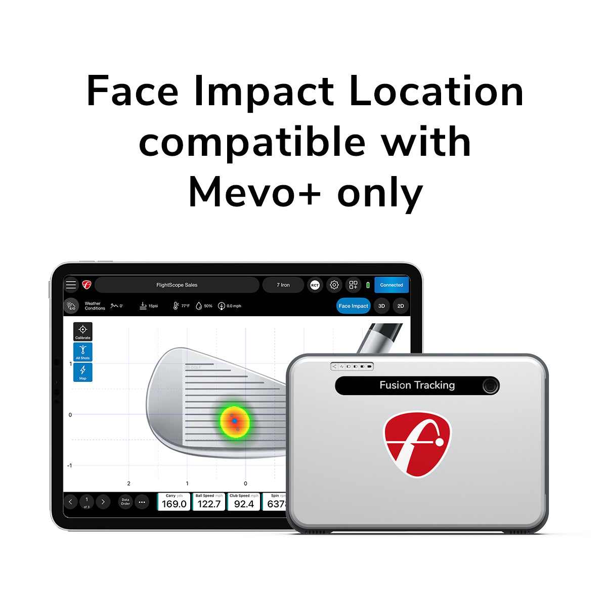 フェースインパクトロケーション（Mevo Gen2・Range Gen2・Mevo+・Mevo