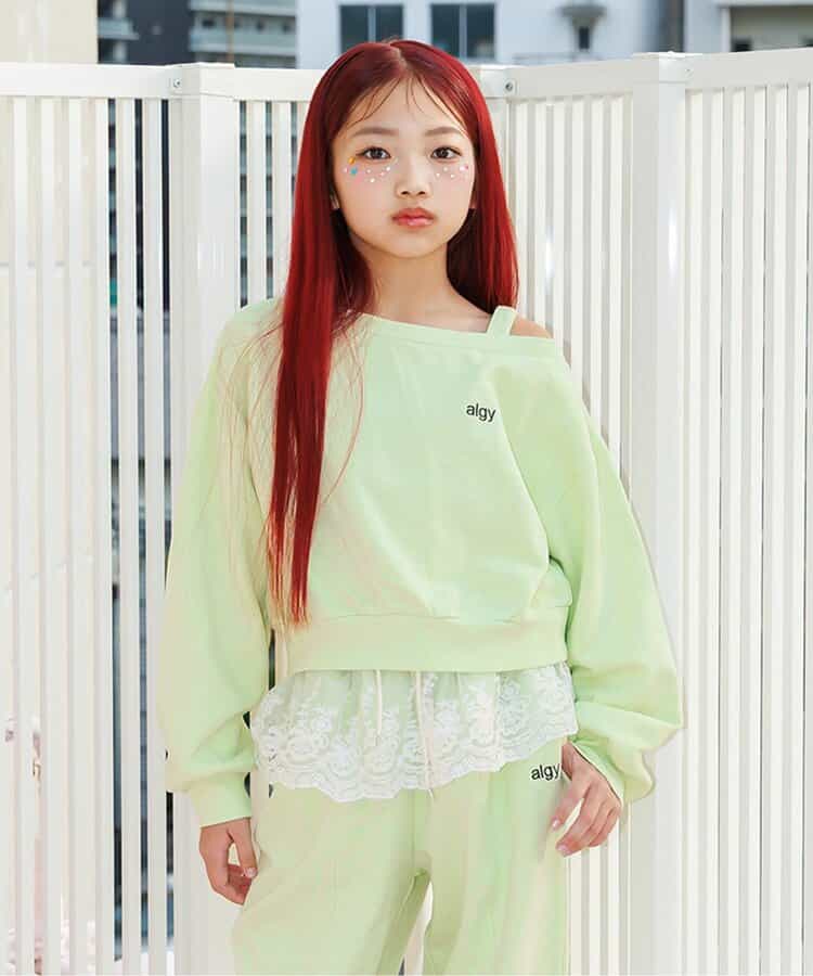 セットアップ対応】クロップドトレーナー（G111026）|algy（アルジー